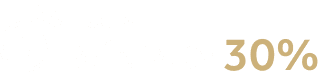 Símbolo de cifrão informando o lucro mínimo de 30%